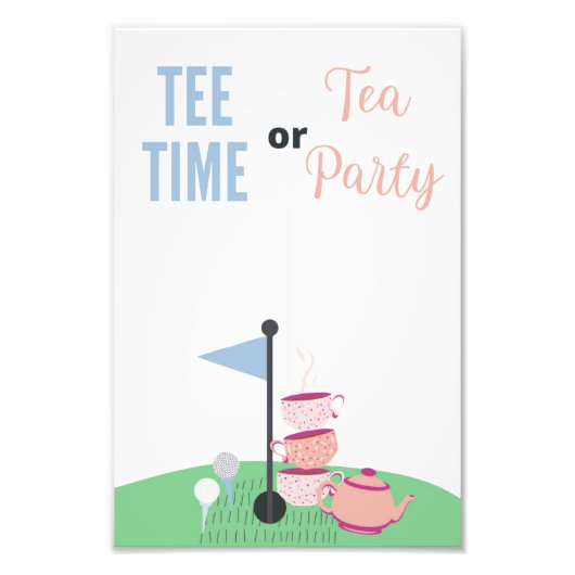 T-Shirt Time or Tee Party Guest Guessing Poster (Vorne)