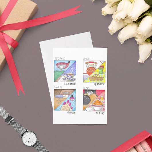 T-Shirt Time Tee Time Anniversary Card Karte