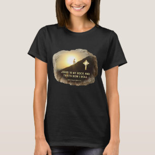 T - Shirt - Titel: Jesus ist mein Felsen