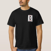 T - Shirt Tokushinryu, Kobudo, Europa, Schwarz (Vorderseite)