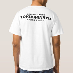 T - Shirt Tokushinryu, Kobudo, Europa, weiß