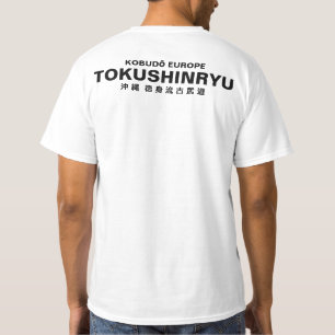 T-Shirt Tokushinryu, Kobudo, Europe, white
