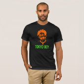 T - Shirt Tokyo Boy (Orange&Green Line) (Vorne ganz)