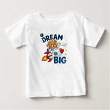 T-Shirt „Träum groß“ für Kleinkinder-Jungen mit As