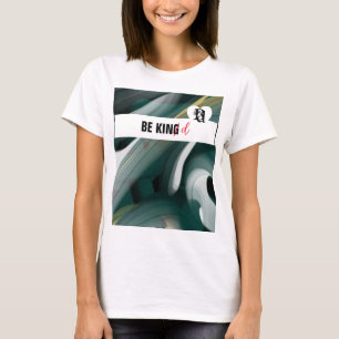 T - Shirt Trend Abstrakt Art Schwarz-weiß grün
