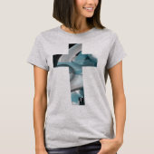 T - Shirt Trend Abstrakt Blauer Ozean (Vorderseite)
