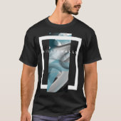 T - Shirt Trend Abstrakt Blauer Ozean (Vorderseite)