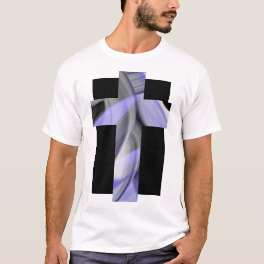 T - Shirt Trend Abstrakt Lavendel Violet (Vorderseite)