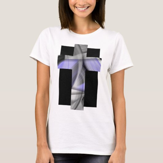 T - Shirt Trend Abstrakt Lavendel Violet (Vorderseite)
