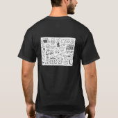 T-shirt Trendy Urban Graffiti Doodles  (Rückseite)