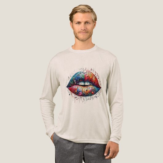 T-Shirt Tri-Blend Shirt (Volle Vorderseite)