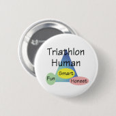 T-SHIRT Triathlon-Mensch Button (Vorne & Hinten)