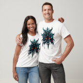 T-Shirt "Tribal Face Robot Fraktale" (Unisex)