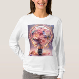 T - Shirt "Trick or Treat Bag" in Pastell-hellrosa