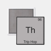 T-Shirt "Triphop Chemistry Symbol Funny Element" Magnet (Vorderseite/Rückseite)