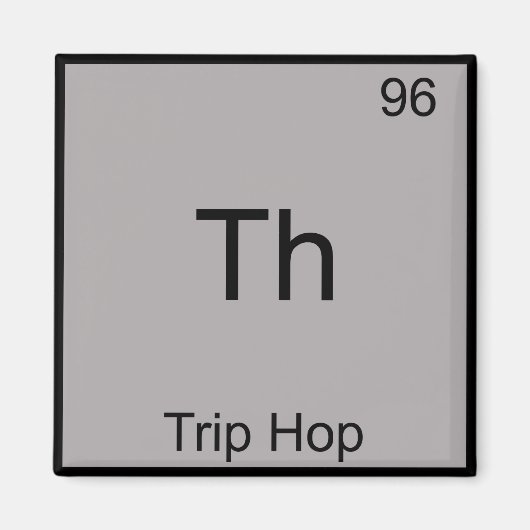T-Shirt "Triphop Chemistry Symbol Funny Element" Magnet (Vorne)