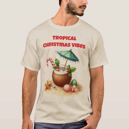 T-Shirt-Tropical Christmas Family T Shirt (Vorderseite)