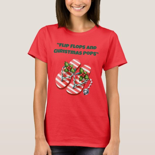 T-Shirt-Tropical Christmas Family T Shirts (Vorderseite)
