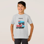 T - Shirt "TRUCK HEART CRUSHER" PERSONALISIERT (Vorne ganz)