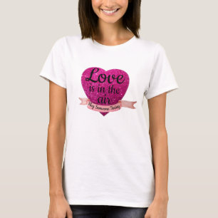 T - Shirt umarmt heute jemanden Liebe Rosa Herz