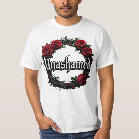 T-Shirt "Unbeschämte Werte" (Vorderseite)