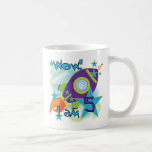 T - Shirt und Geschenke am 5. Geburtstag Kaffeetasse