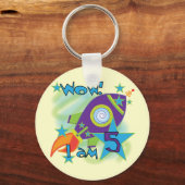 T - Shirt und Geschenke am 5. Geburtstag Schlüsselanhänger (Vorderseite)