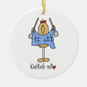 T - Shirt und Geschenke aus Knittermantel Keramik Ornament (Vorne)