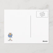 T - Shirt und Geschenke aus Knittermantel Postkarte (Rückseite)