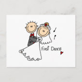 T - Shirt und Geschenke der Braut- und Groom First Postkarte (Vorderseite)