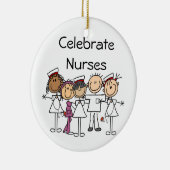 T - Shirt und Geschenke der Krankenwoche Keramikornament (Rechts)