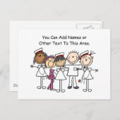 T - Shirt und Geschenke der Krankenwoche Postkarte (Vorne/Hinten)