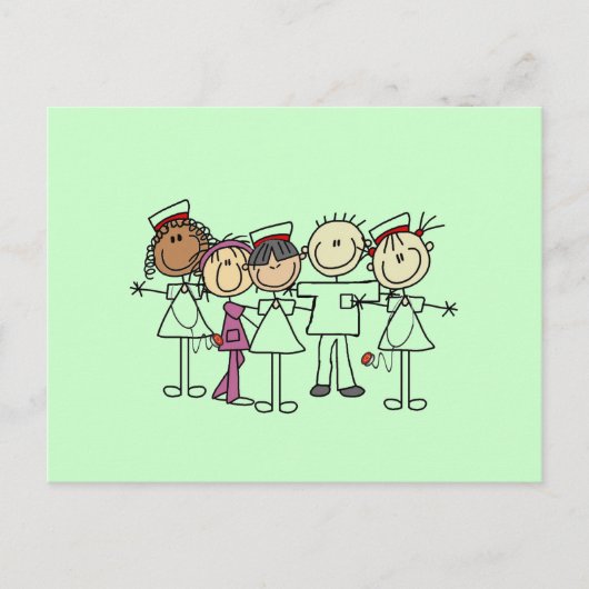 T - Shirt und Geschenke der Krankenwoche Postkarte (Vorderseite)