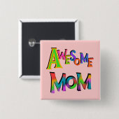 T - Shirt und Geschenke der phantastischen Mama Button (Vorne & Hinten)