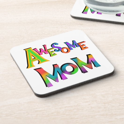 T - Shirt und Geschenke der phantastischen Mama Getränkeuntersetzer (Linke Seite)