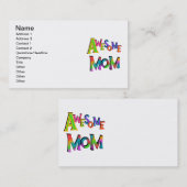 T - Shirt und Geschenke der phantastischen Mama Telefonnummerkarte (Vorne/Hinten)