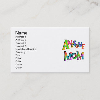 T - Shirt und Geschenke der phantastischen Mama Telefonnummerkarte