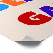 T - Shirt und Geschenke der weltbesten Gammie Poster (Ecke)