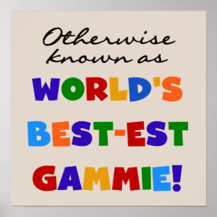 T - Shirt und Geschenke der weltbesten Gammie Poster