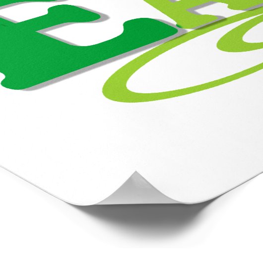 T - Shirt und Geschenke des Freundes der Erde Poster (Ecke)