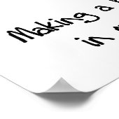 T - Shirt und Geschenke für Bärenpflege Poster (Ecke)