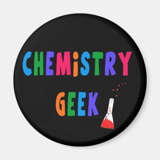 T - Shirt und Geschenke für Chemie Magnet (Vorne)