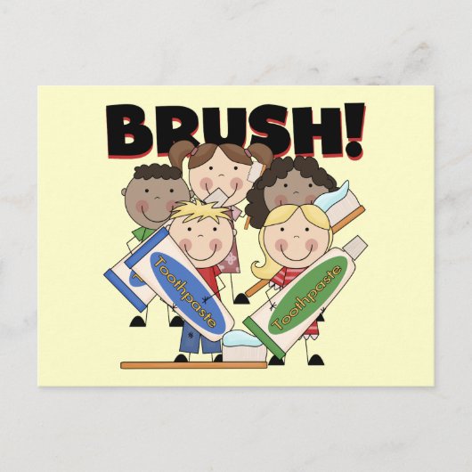 T - Shirt und Geschenke für die Zähne Postkarte (Vorderseite)