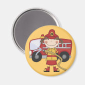 T - Shirt und Geschenke für Feuerwehrleute Magnet (Vorderseite/Rückseite)