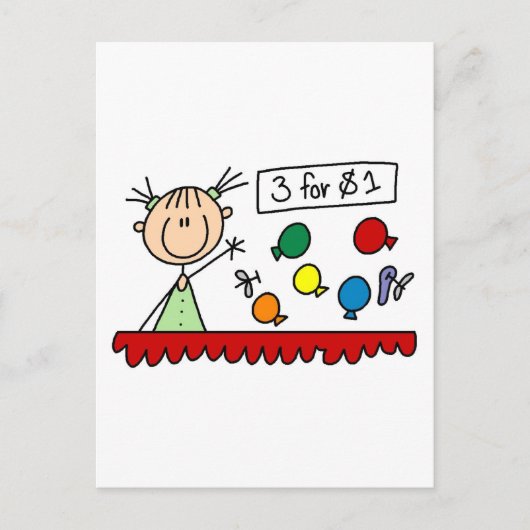 T - Shirt und Geschenke für Karnevalsspiele Postkarte (Vorderseite)