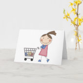 T - Shirt und Geschenke für Mädchen Karte (Gelbe Blume)