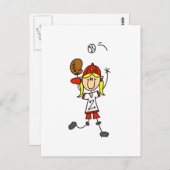 T - Shirt und Geschenke für Mädchen Postkarte (Vorne/Hinten)