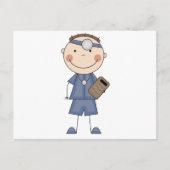 T - Shirt und Geschenke für männliche Ärzte Postkarte (Vorderseite)