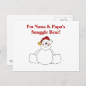 T - Shirt und Geschenke für Nana und Papa Postkarte (Vorne/Hinten)