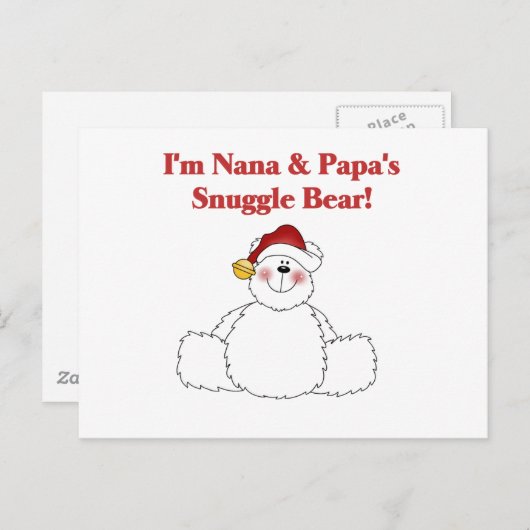 T - Shirt und Geschenke für Nana und Papa Postkarte (Vorne/Hinten)